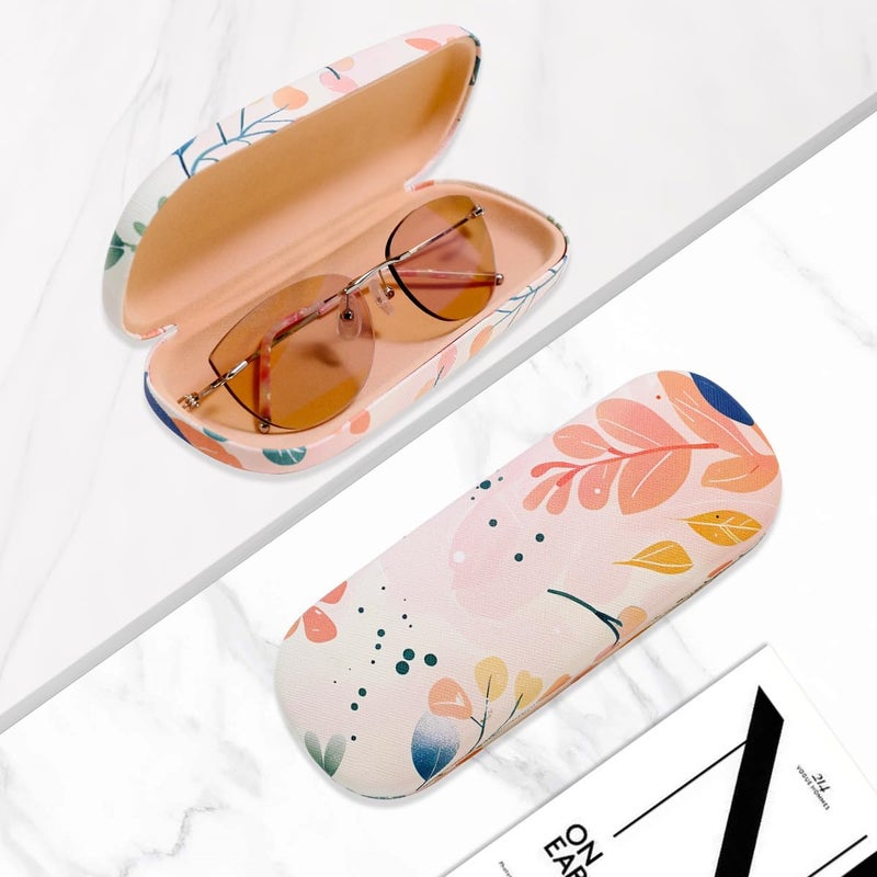 PERFECTSIGHT Store Hard Shell Eyeglasses Case, PU Leather Protective Glasses Case, Cute Eyeglass Case for Women Men Girls - Image 5